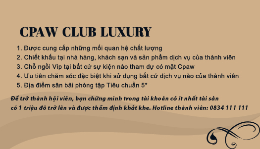 Câu lạc bộ Cpaw Luxury